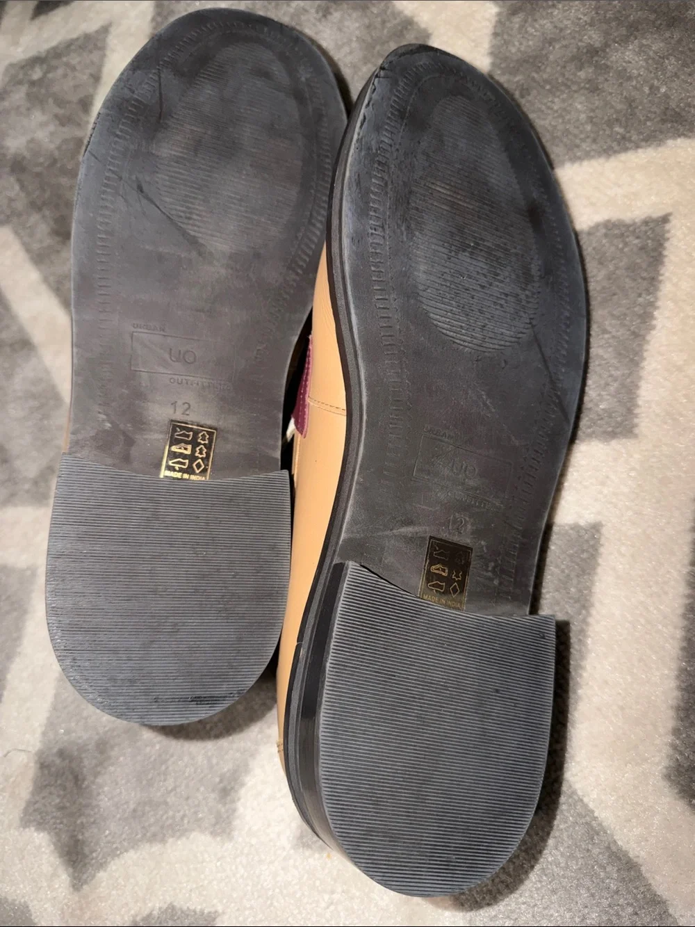 Men’s sz 12 tri color leather loafers / NWOB